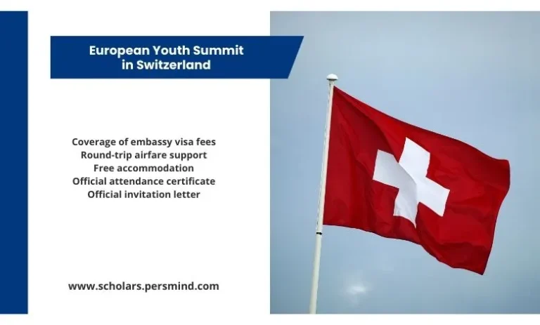 European Youth Summit 2026 in Switzerland ( Fully Funded )
