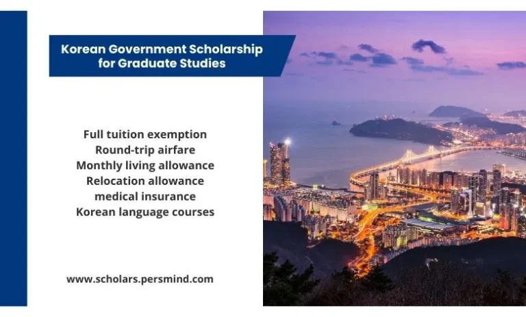 Korean Government Scholarship for Graduate Studies 2026 (Fully Funded)