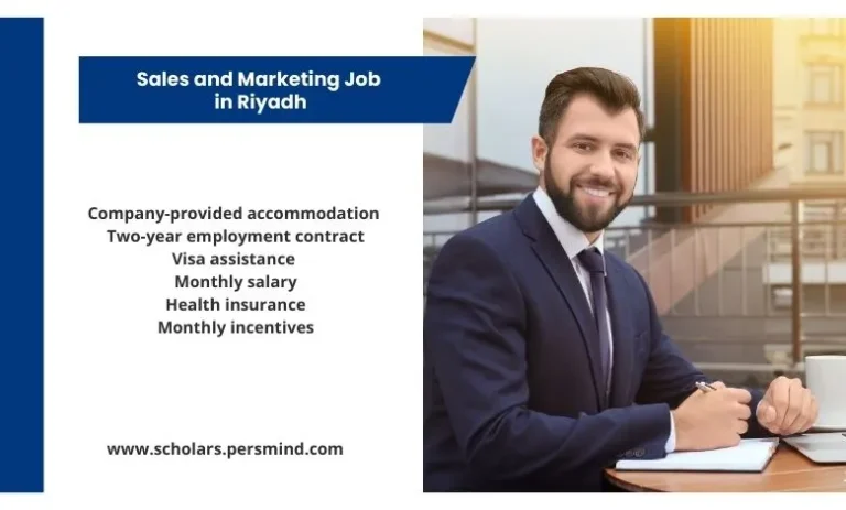 Sales and Marketing Job in Riyadh with a Salary Up to 6000 SAR